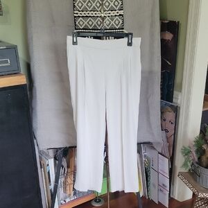 NWOT Rachel Zoe White Wide Leg Crop Pants 6